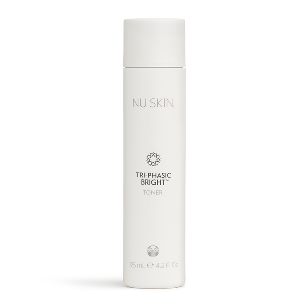 Tri-Phasic Bright Toner bottle displayed in front of a white backdrop.